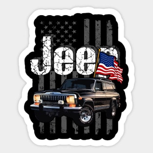 SJ-series Jeep Cherokee Jeepcar JEEP Flag Sticker